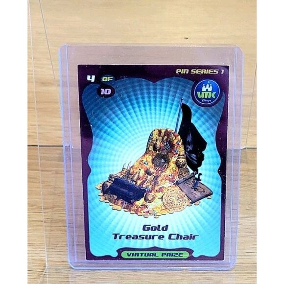 Rare Virtual Magic Kingdom VMK Pirate Gold Treasure Chair - Picture 1 of 2